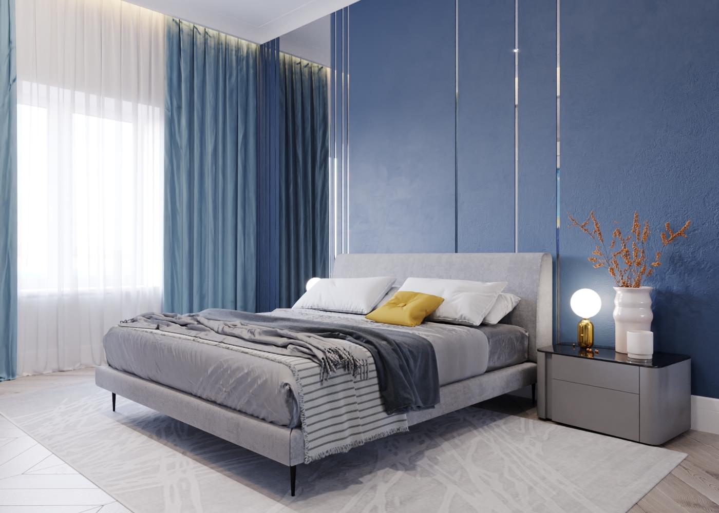 Спальня. Дизайн-проект квартиры в Москве