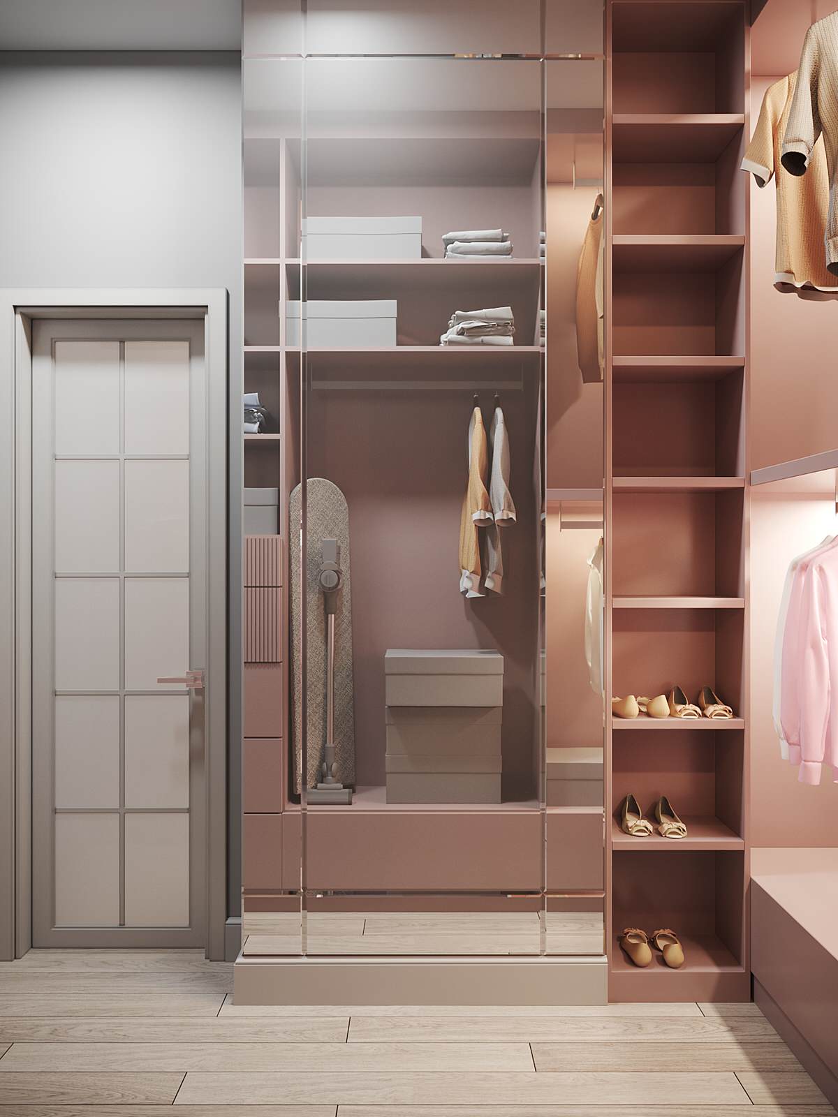 Розовый фламинго