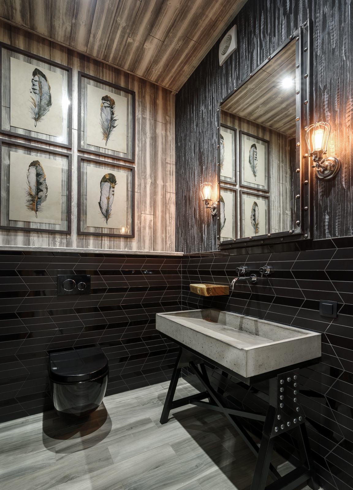 Сан узел брутального гостевого дома