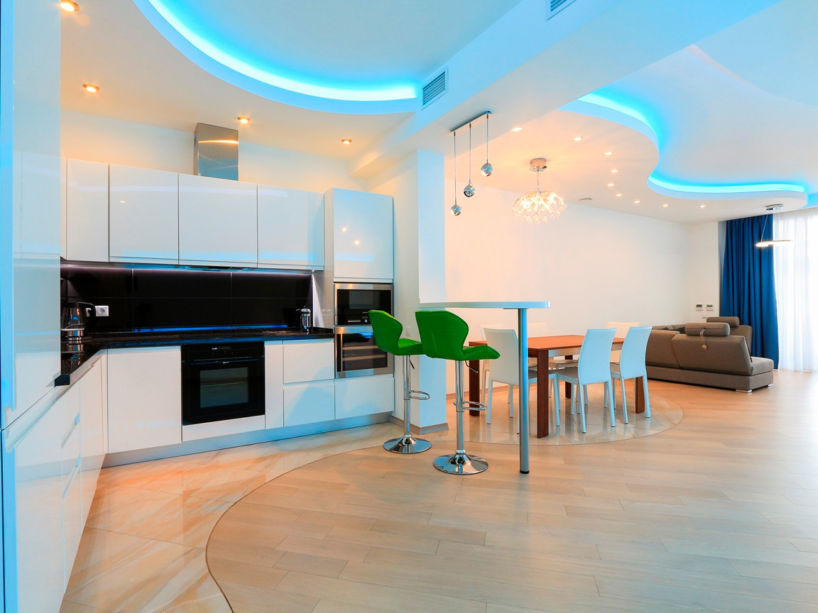 Кухня, совмещенная с залом