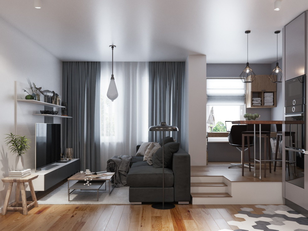 Обложка проекта: Кухня-гостиная