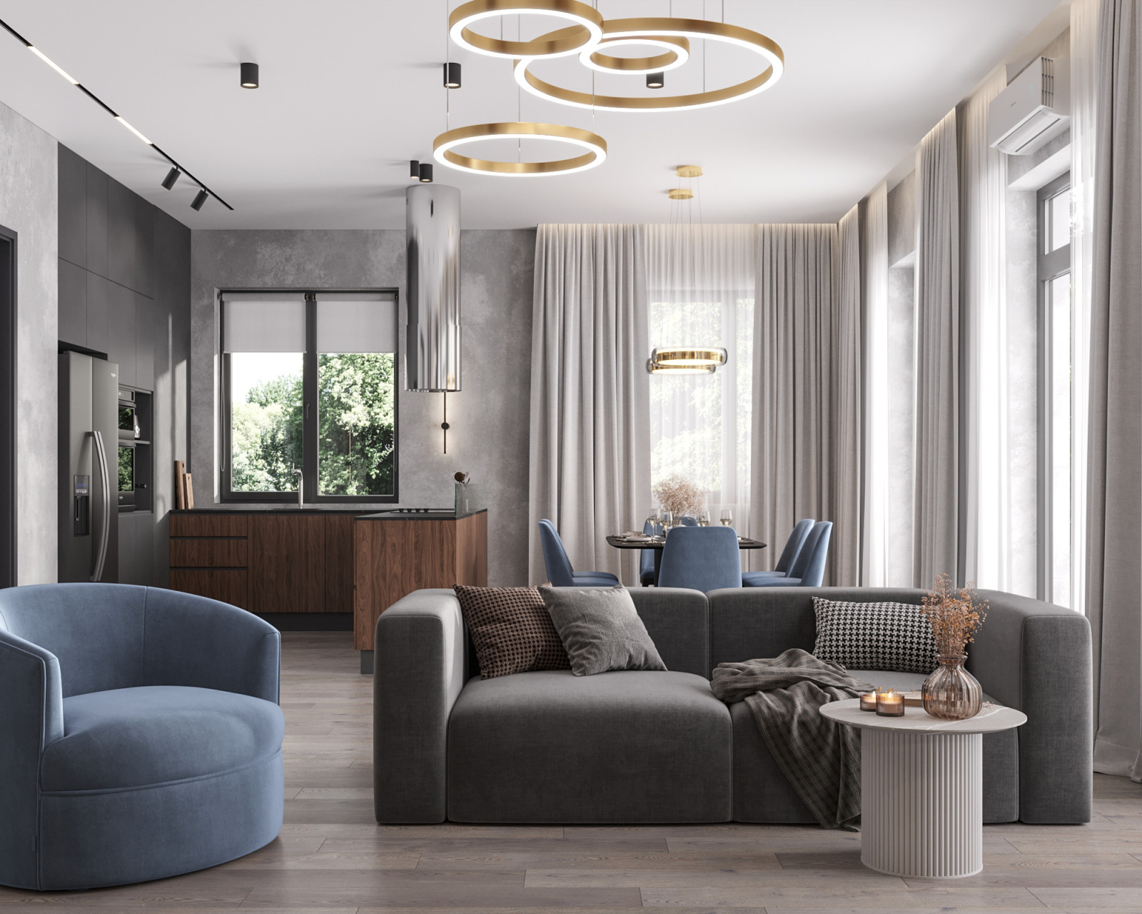 Дизайн проект загородного дома 140 кв.м