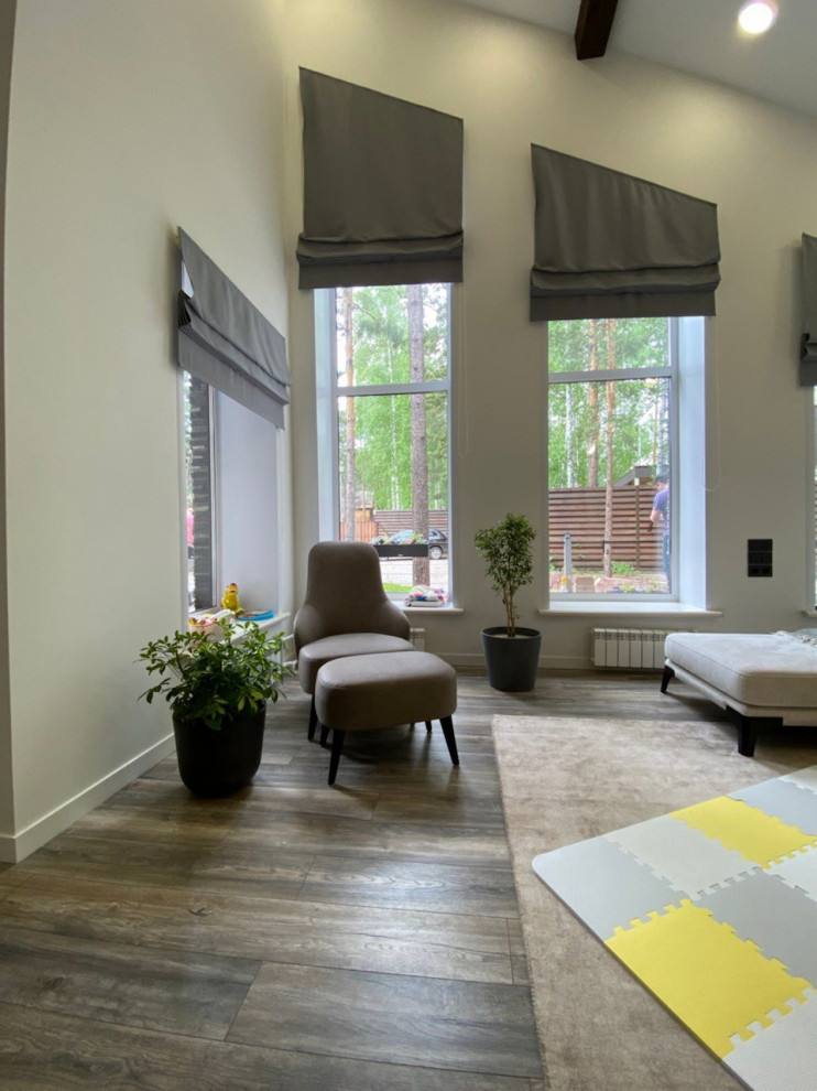 Уютная терраса и гостинная с растениями