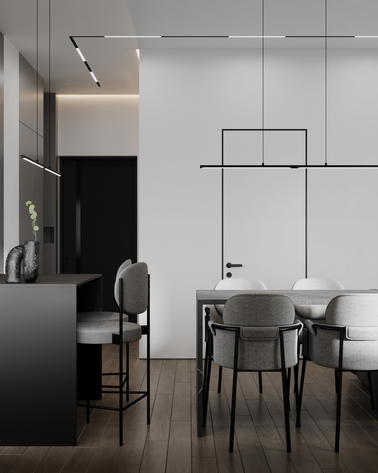 Дизайн интерьера квартиры 58 кв.м. в ЖК Level Амурская