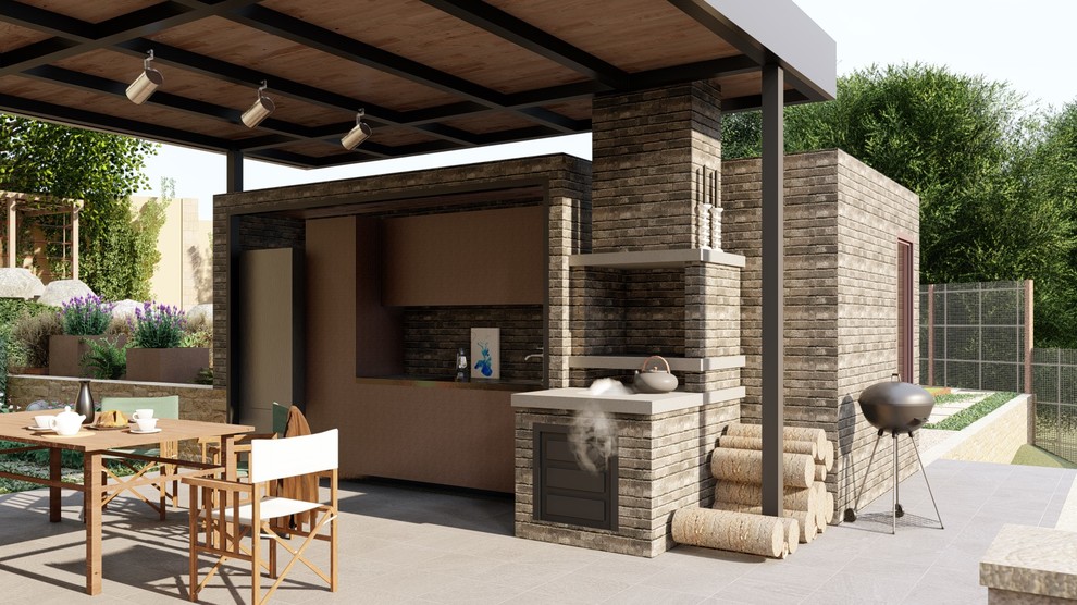 Вид на летнюю кухню