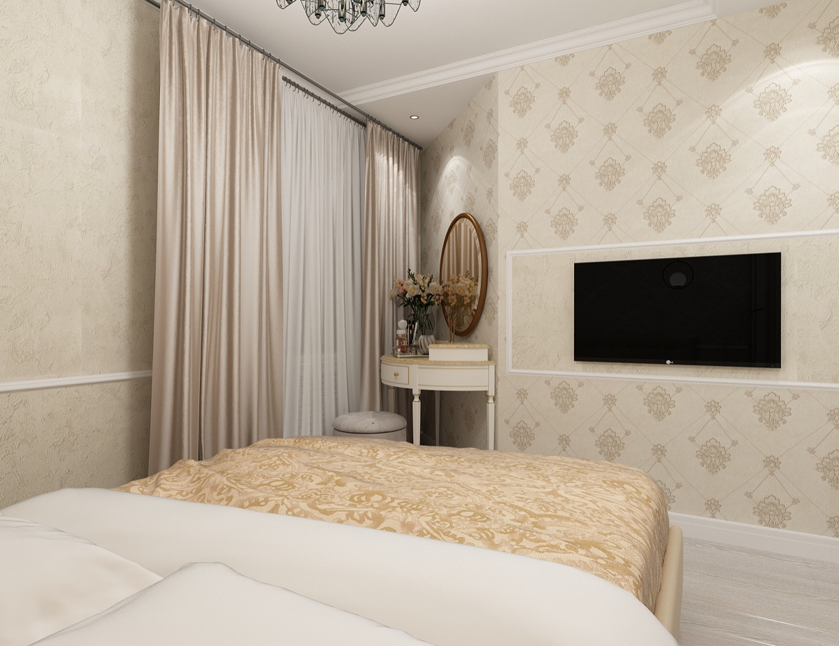 Дизайн-проект спальни с старгороде г.Омск