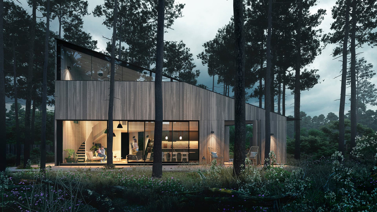 ТРЕУГОЛЬНЫЙ ДОМ НА УВИЛЬДАХ | UVILDY LAKE HOUSE