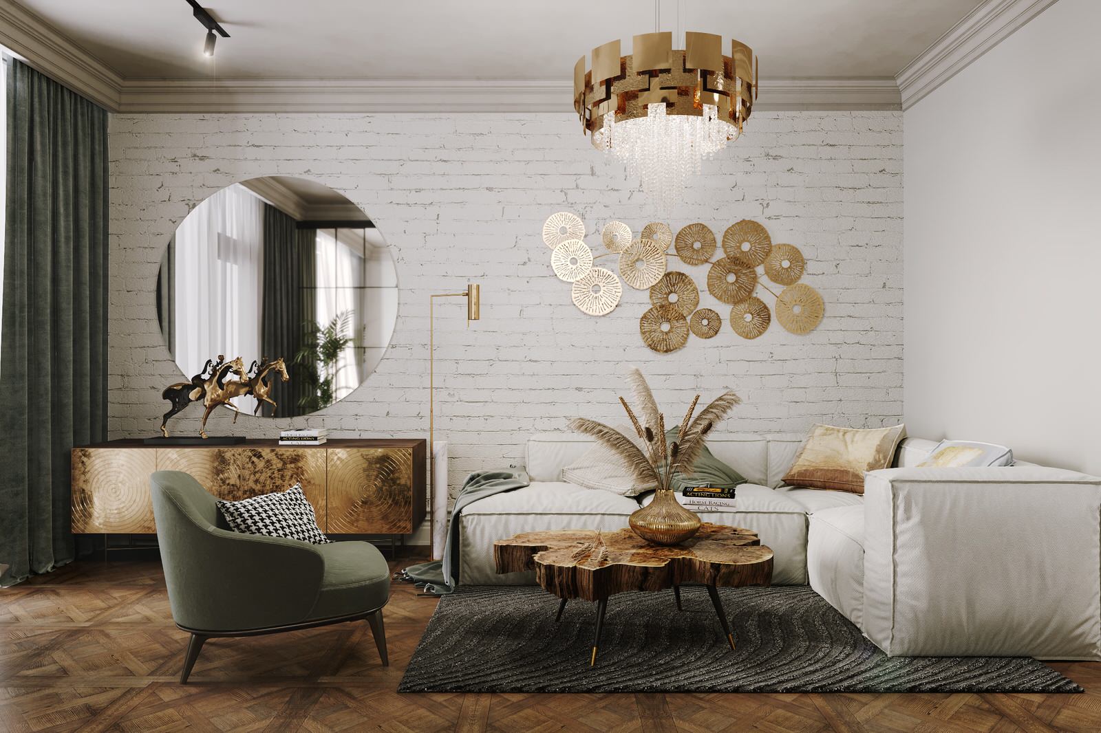 Art Deco in loft space