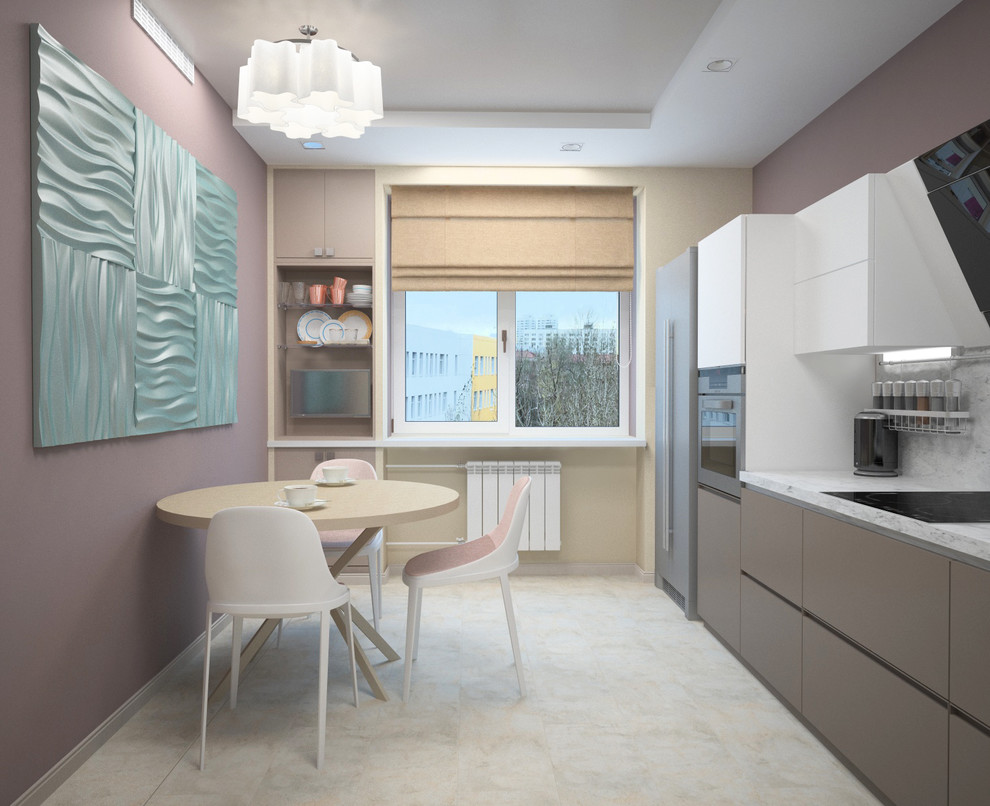 Квартира для Балерины в пудровых тонах.