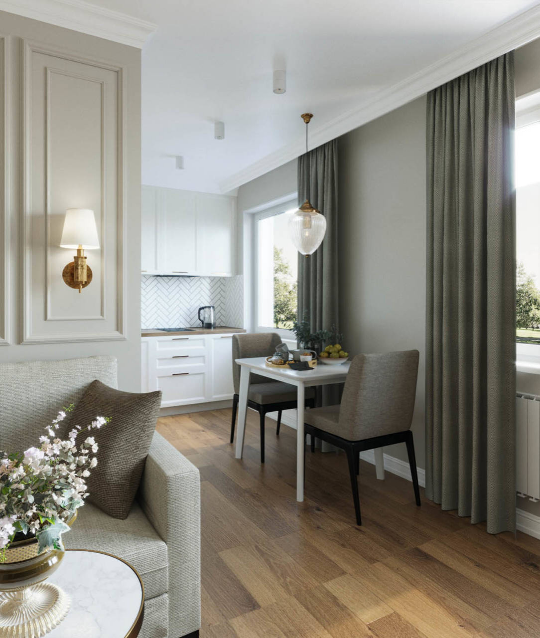 г.Красноярск - квартира в стиле неоклассики