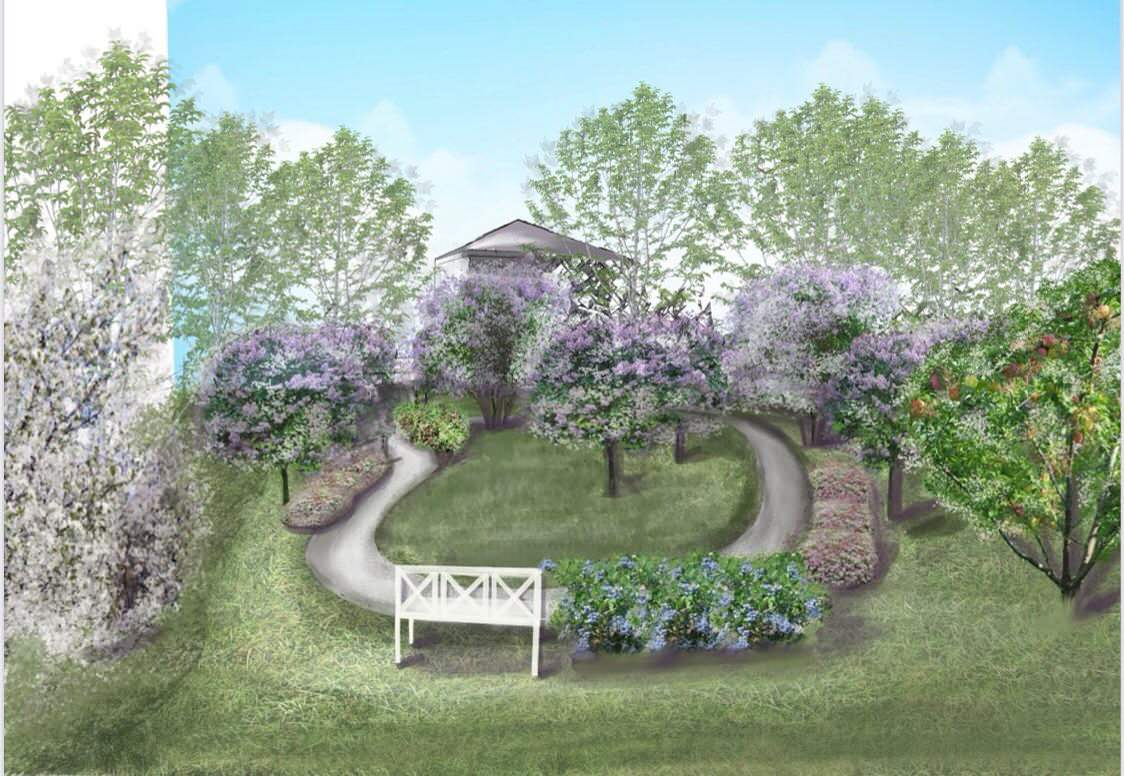 Обложка проекта: Ландшафтная архитектура территории частного владения