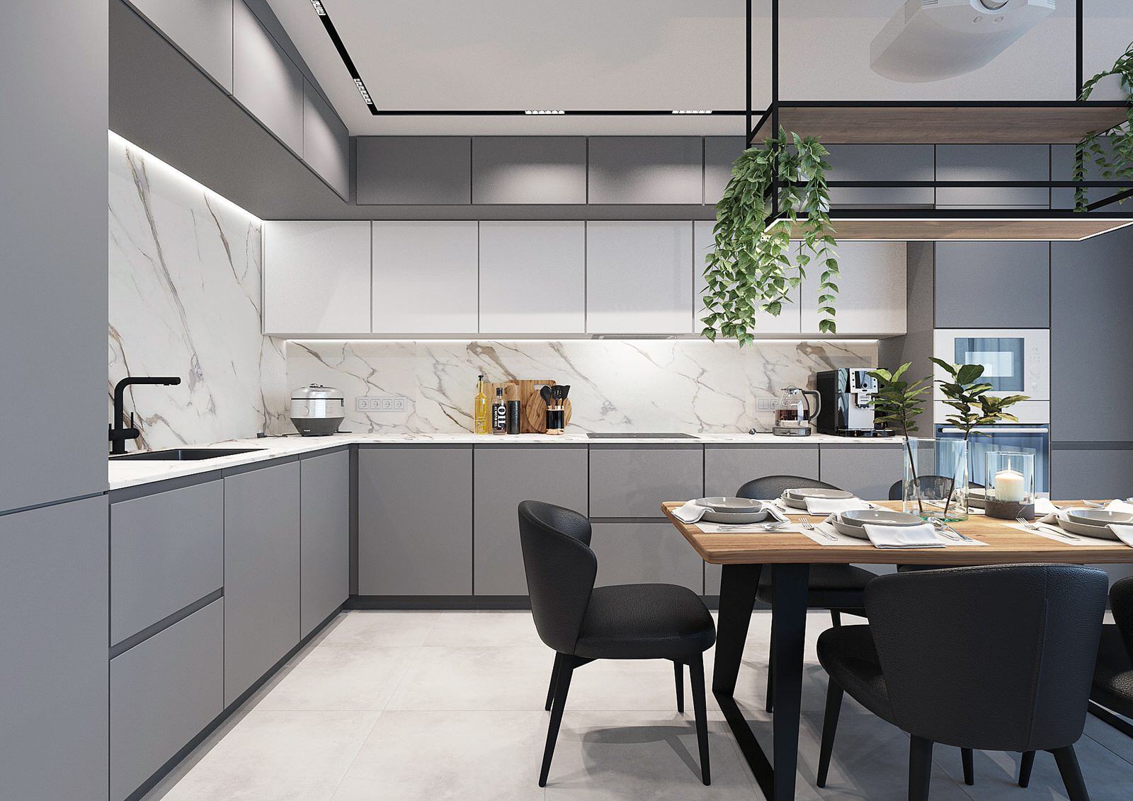 Двух-уровневая квартира для семьи с 3 детьми