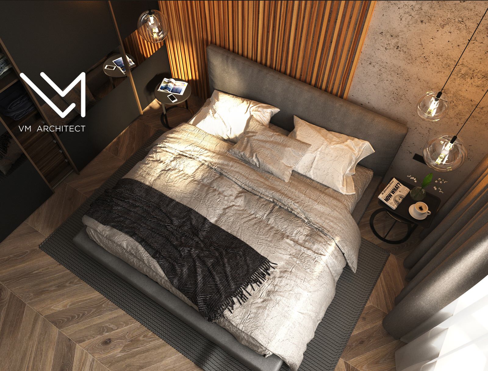 Дизайн-проект спальни в современном стиле