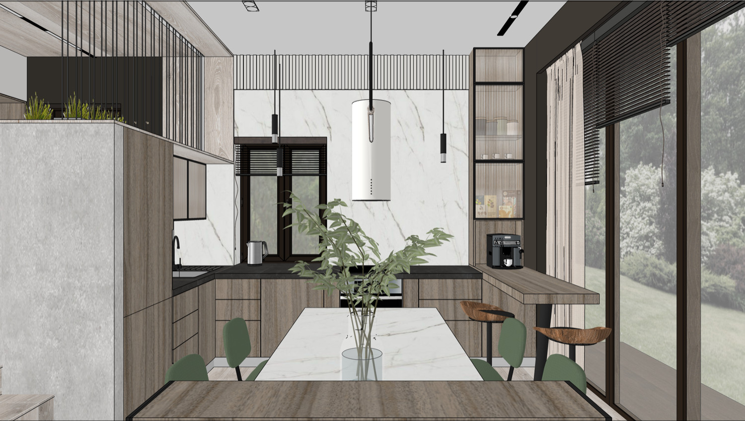 3д визуализация - кухня