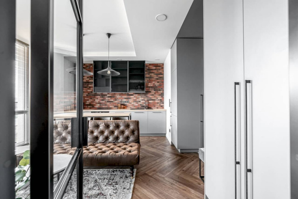 Обложка проекта: Интерьер с элементами стиля лофт