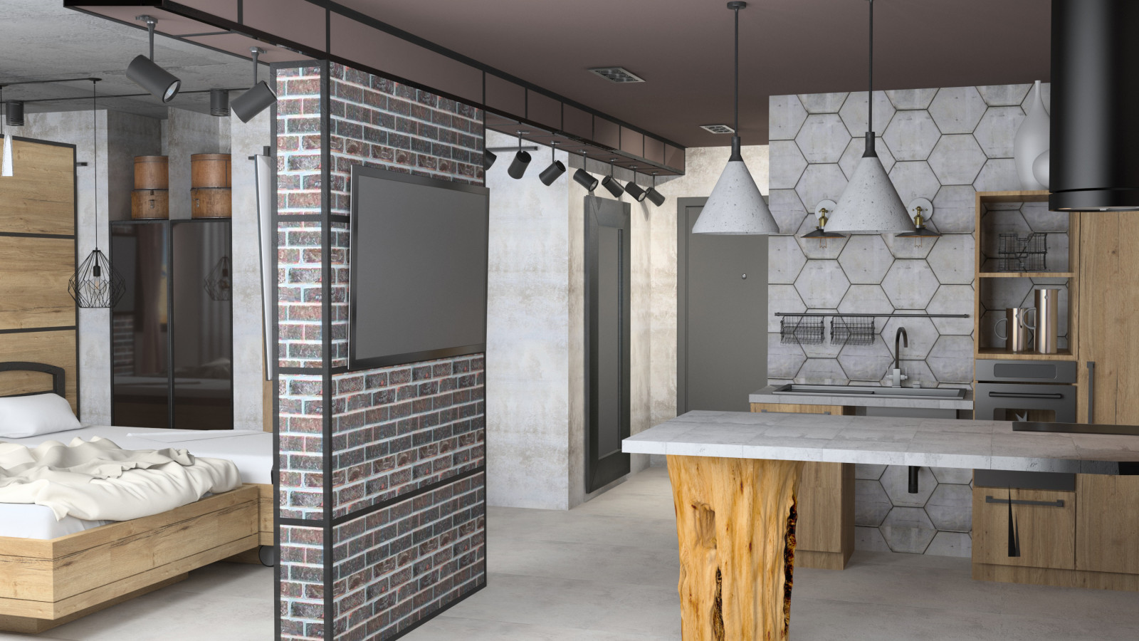 Лофт в многоэтажном доме