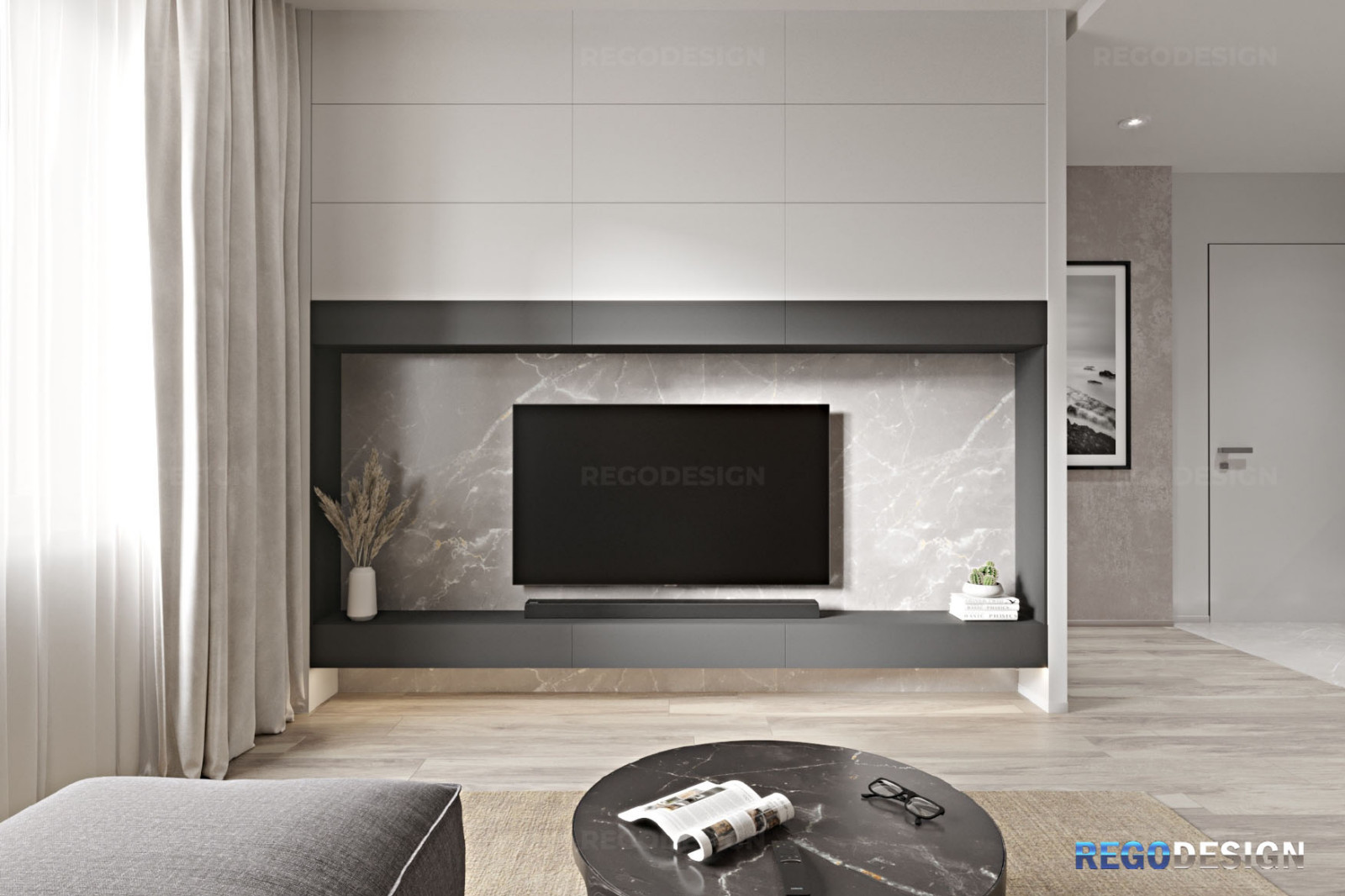 Обложка проекта: № 54 ДИЗАЙН КВАРТИРЫ 59.3 КВ.М