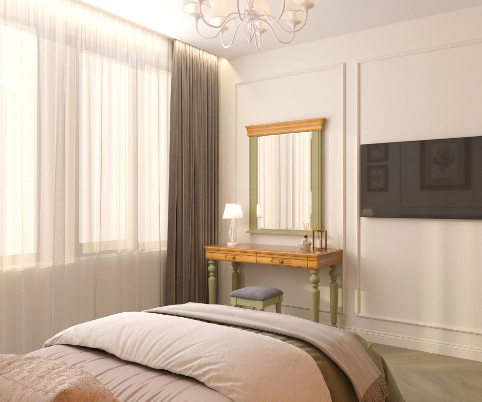 Дизайн проект - уютный и элегантный интерьер в мягких пастельных тонах