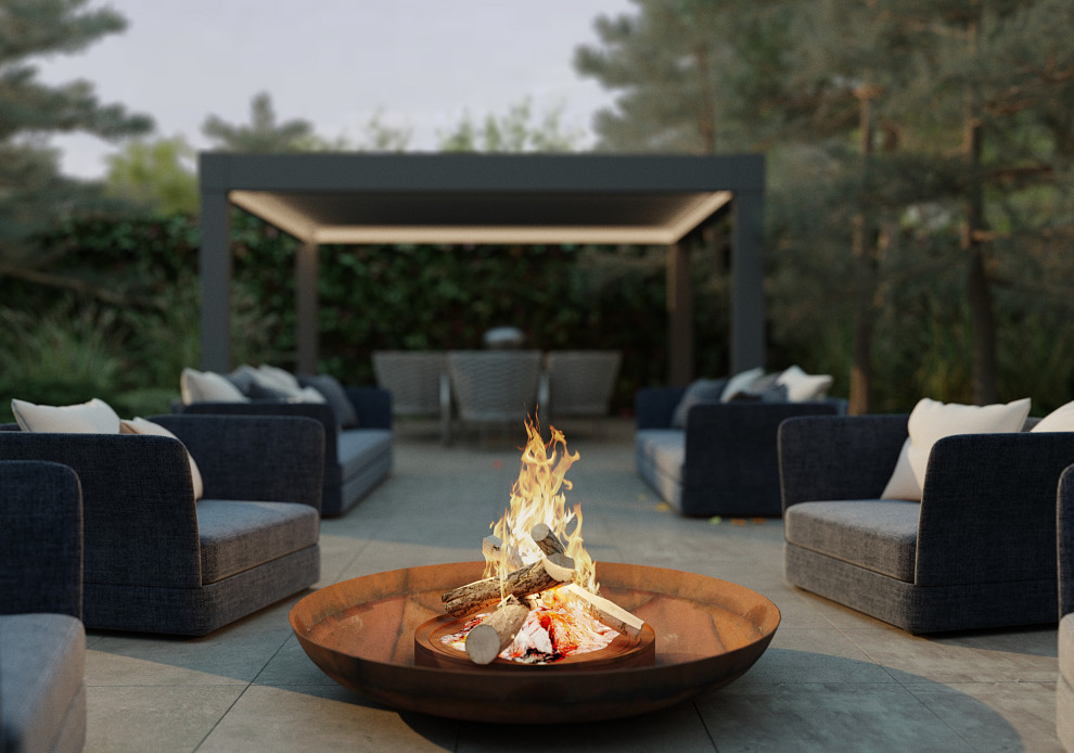 Проект небольшого сада в Воронеже.