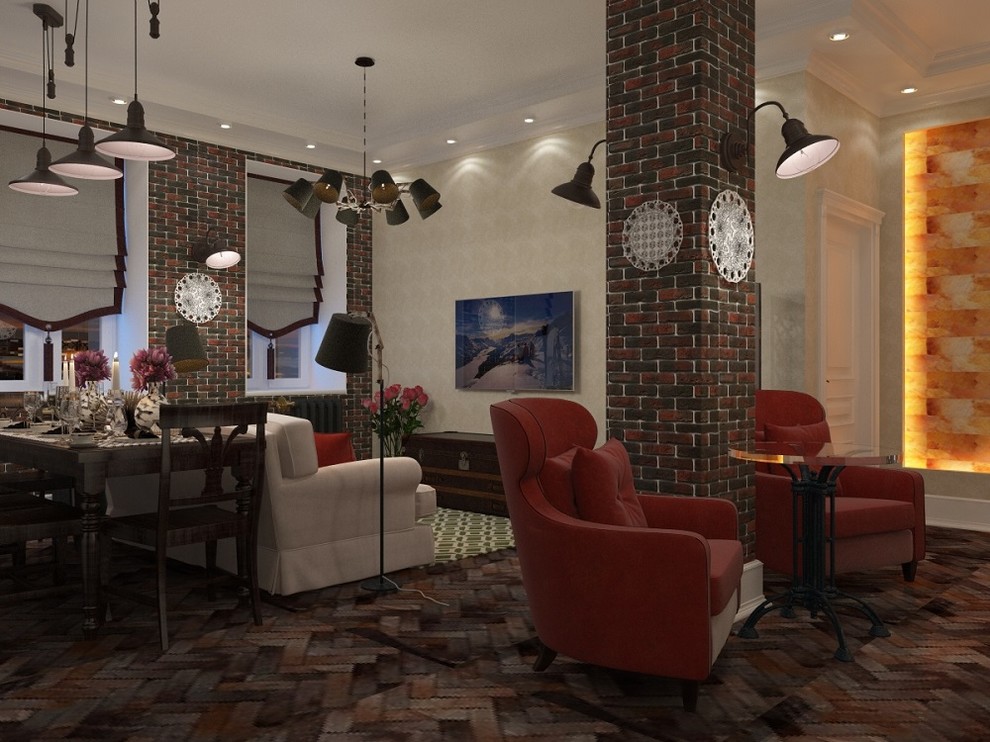 проект "Кирпичная квартира в стиле лофт"