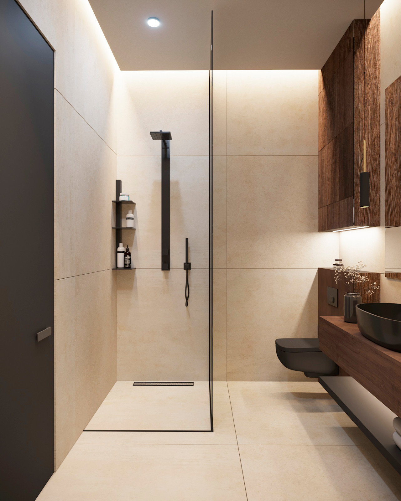 Обложка проекта: Санузел в стиле минимализм