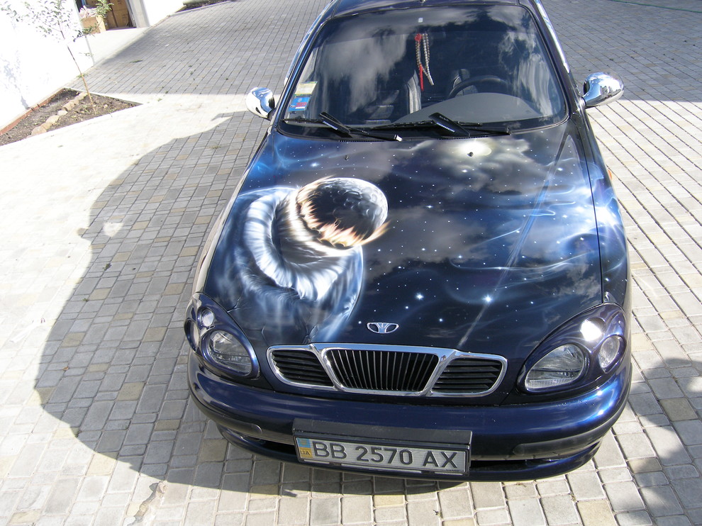 Аэрография на авто.