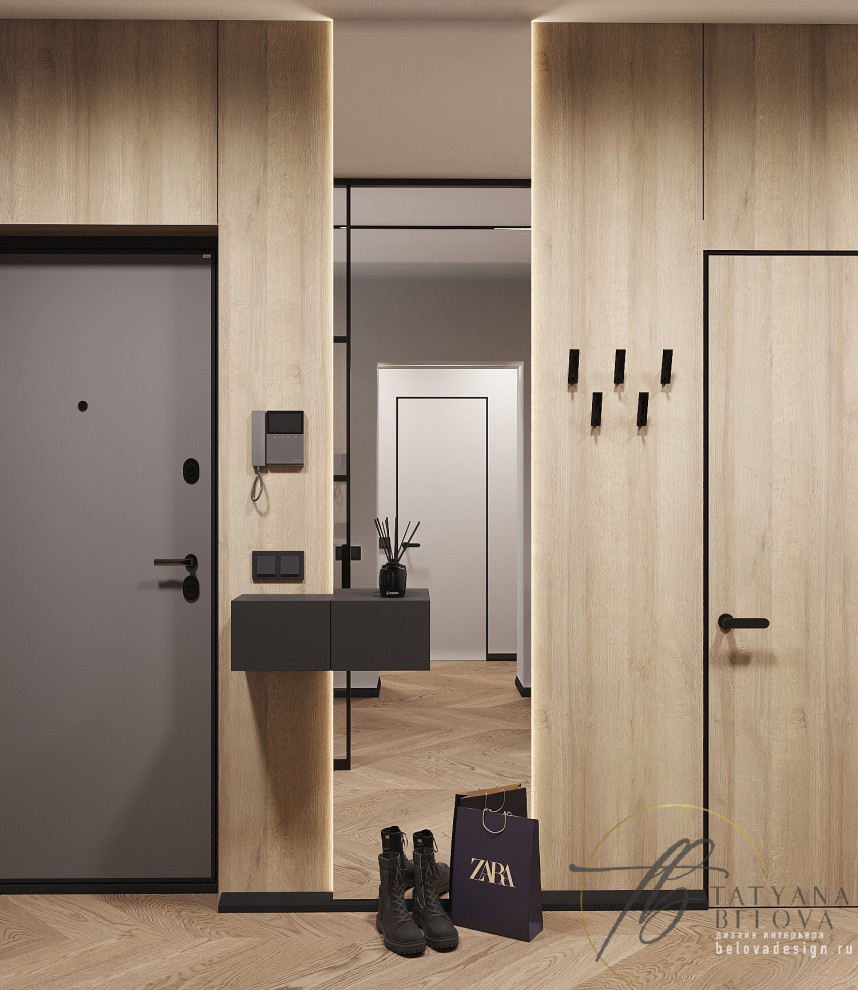 Современный стиль с элементами лофта, 80 м2