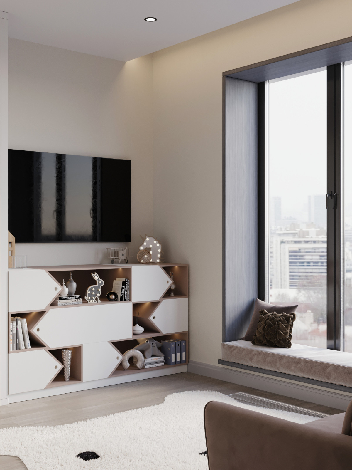 Современный проект квартиры 116 м² для семейной пары