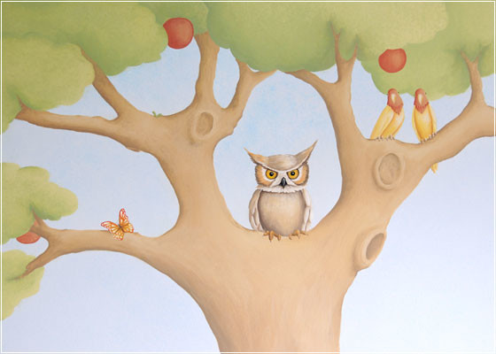 Роспись в детской комнате