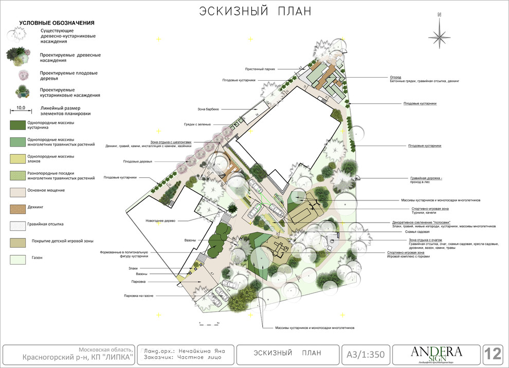 Проект сада в КП Липки