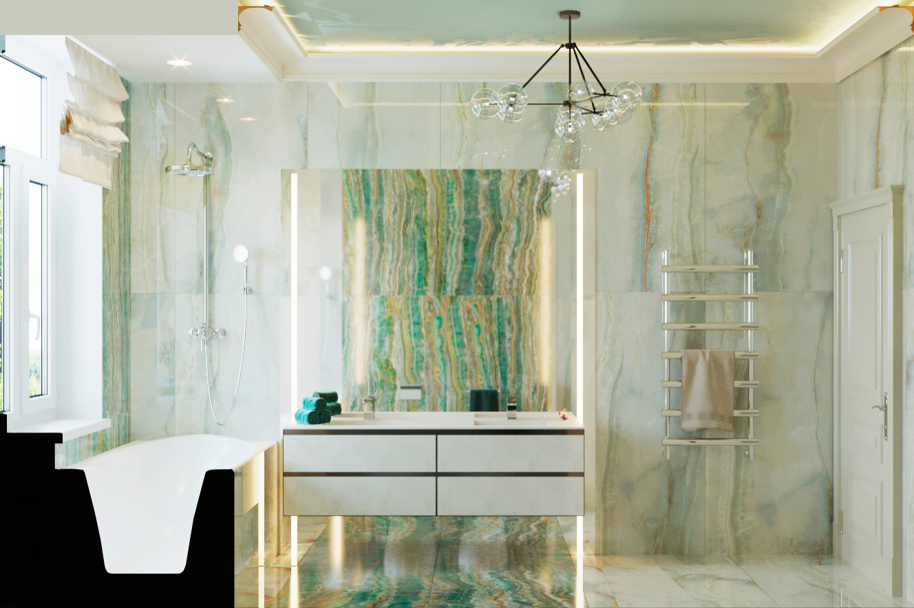 Второй этаж загородного дома, пространство спален в доме, 2020 г.