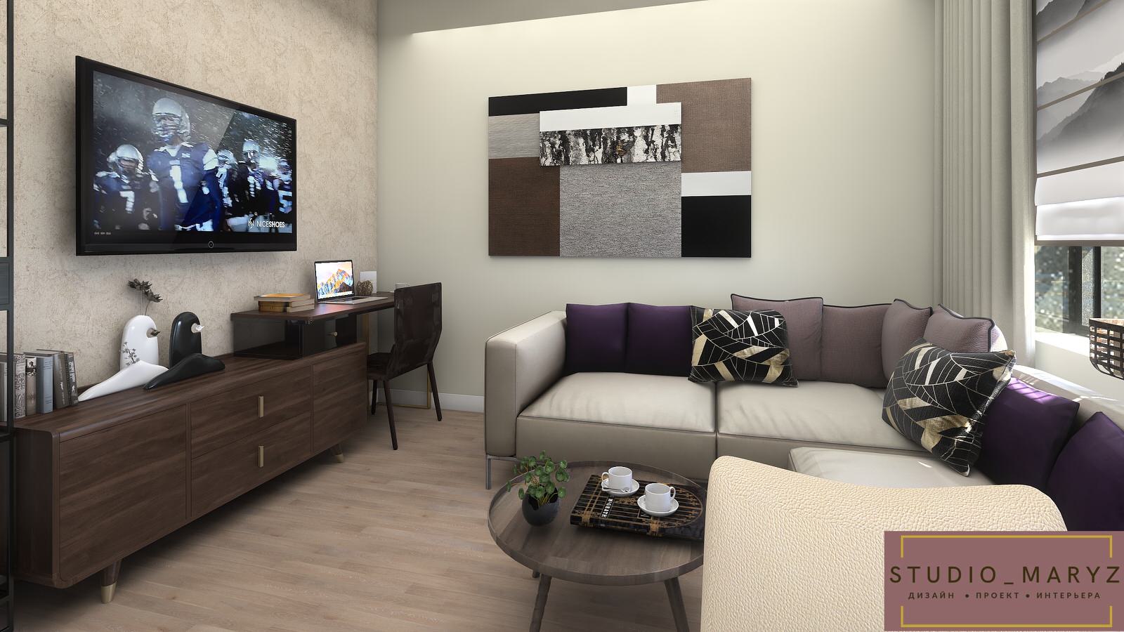 Обложка проекта: ЖК,,Ясный,, проект Кухни-гостиной