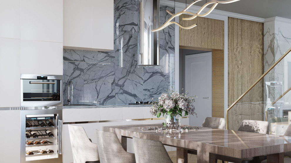 Дизайн проект интерьера коттеджа 140 кв.м.