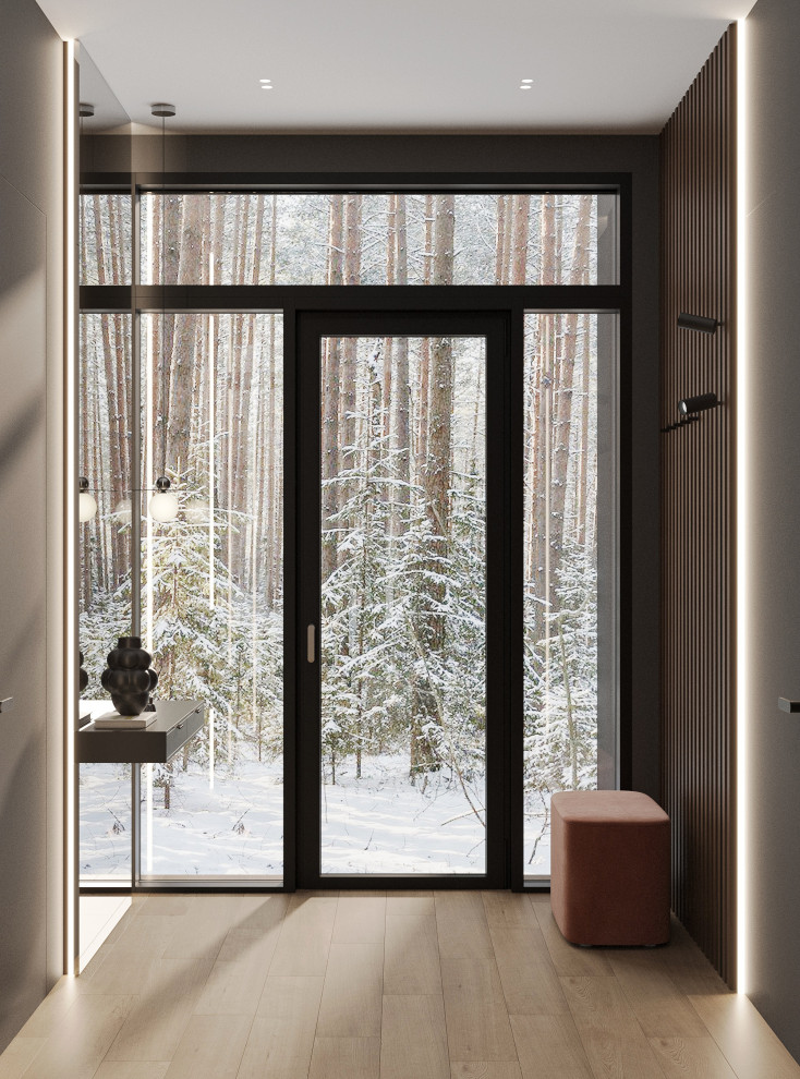 Темный минимализм в коттедже