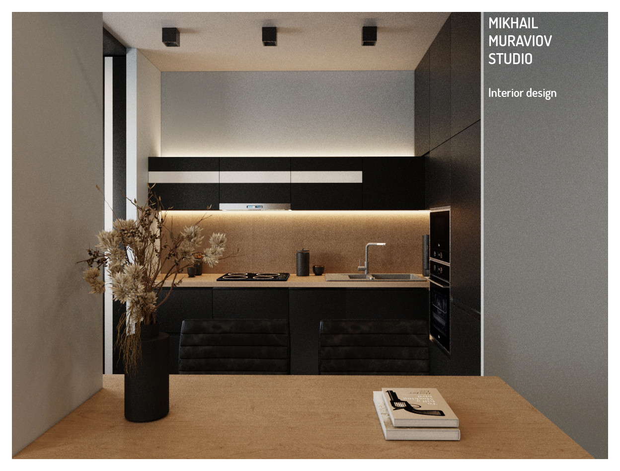 Обложка проекта: Визуализация небольшой студии.