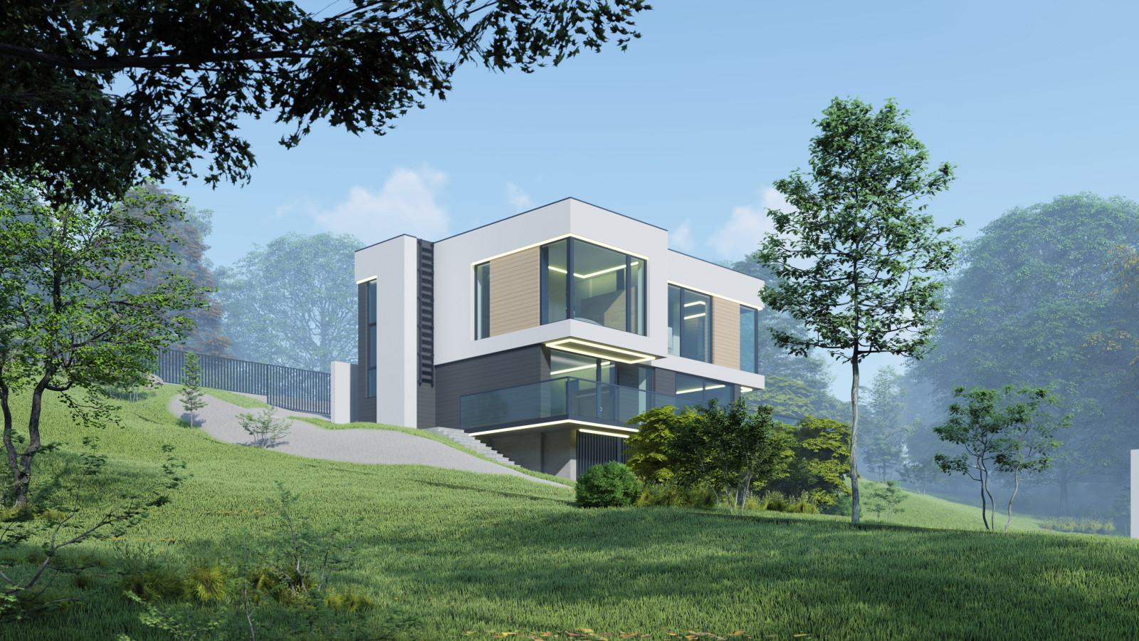 Обложка проекта: Minimal modern house 207+198