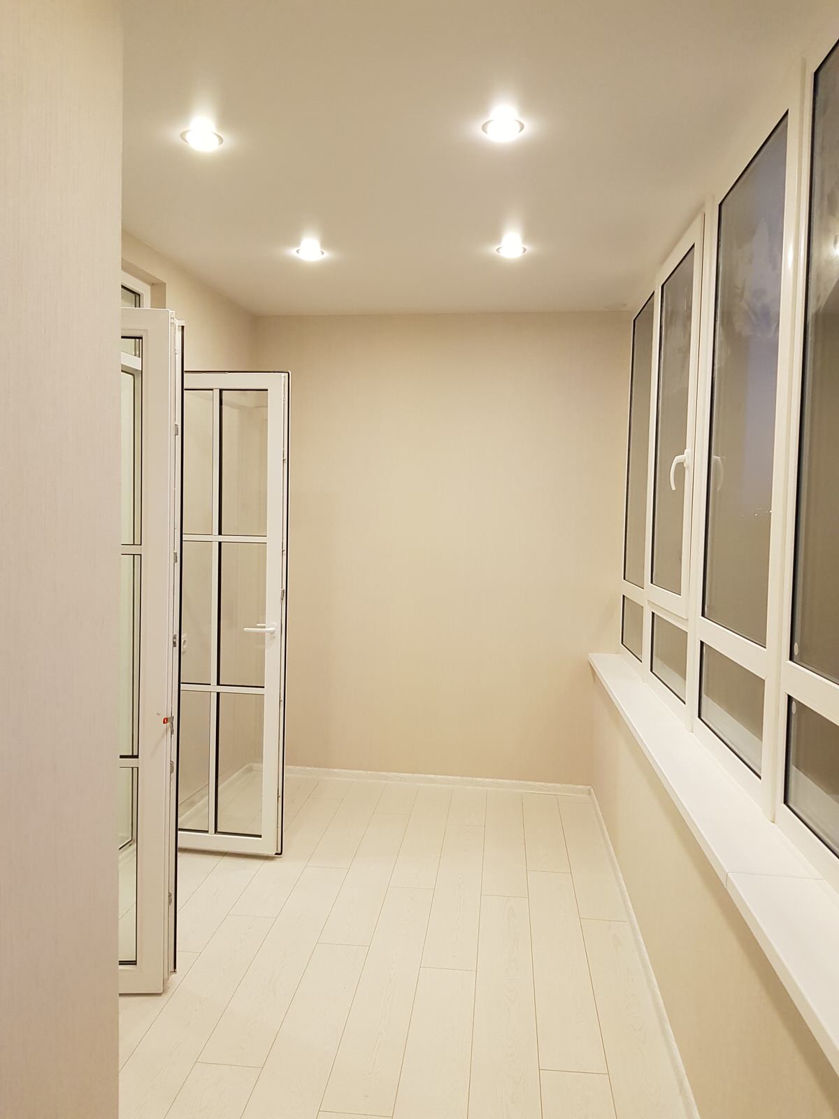 Отделка балкона под кабинет