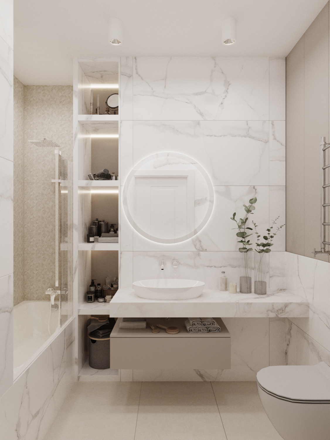 ДИЗАЙН-ПРОЕКТ ИНТЕРЬЕРА КВАРТИРЫ, ЖК ТУШИНО, МОСКВА, 76 М²