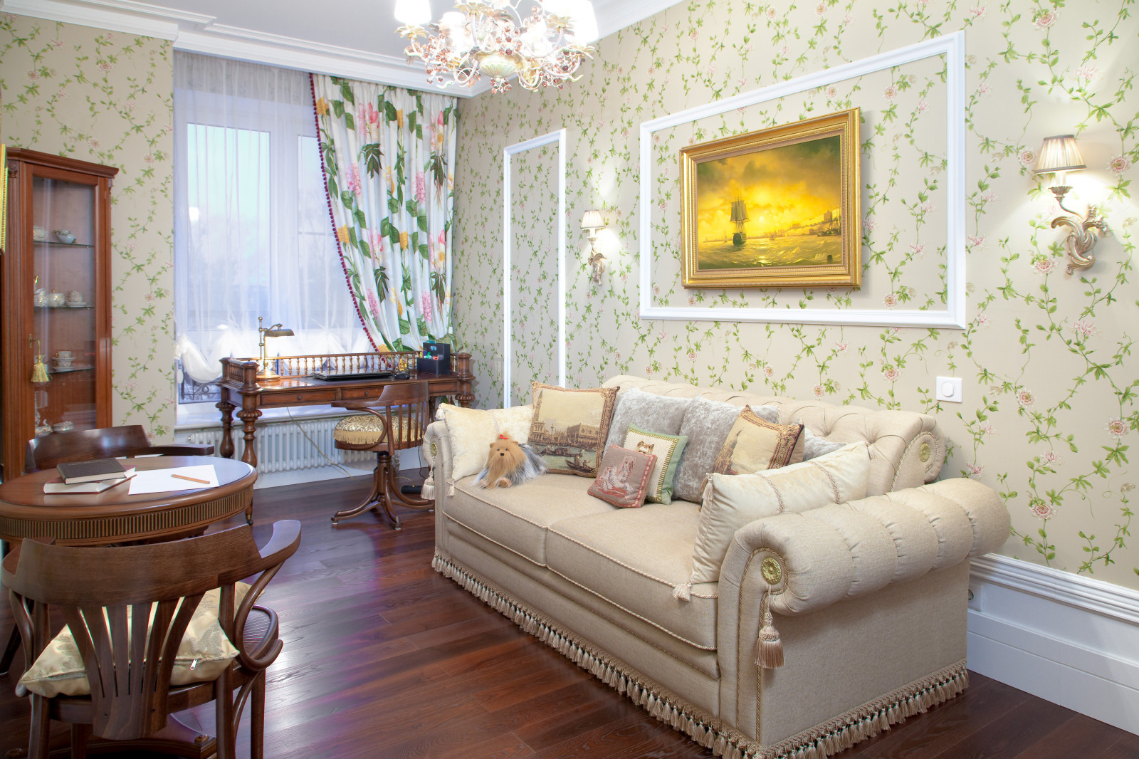 Английская классика со светлой кухней