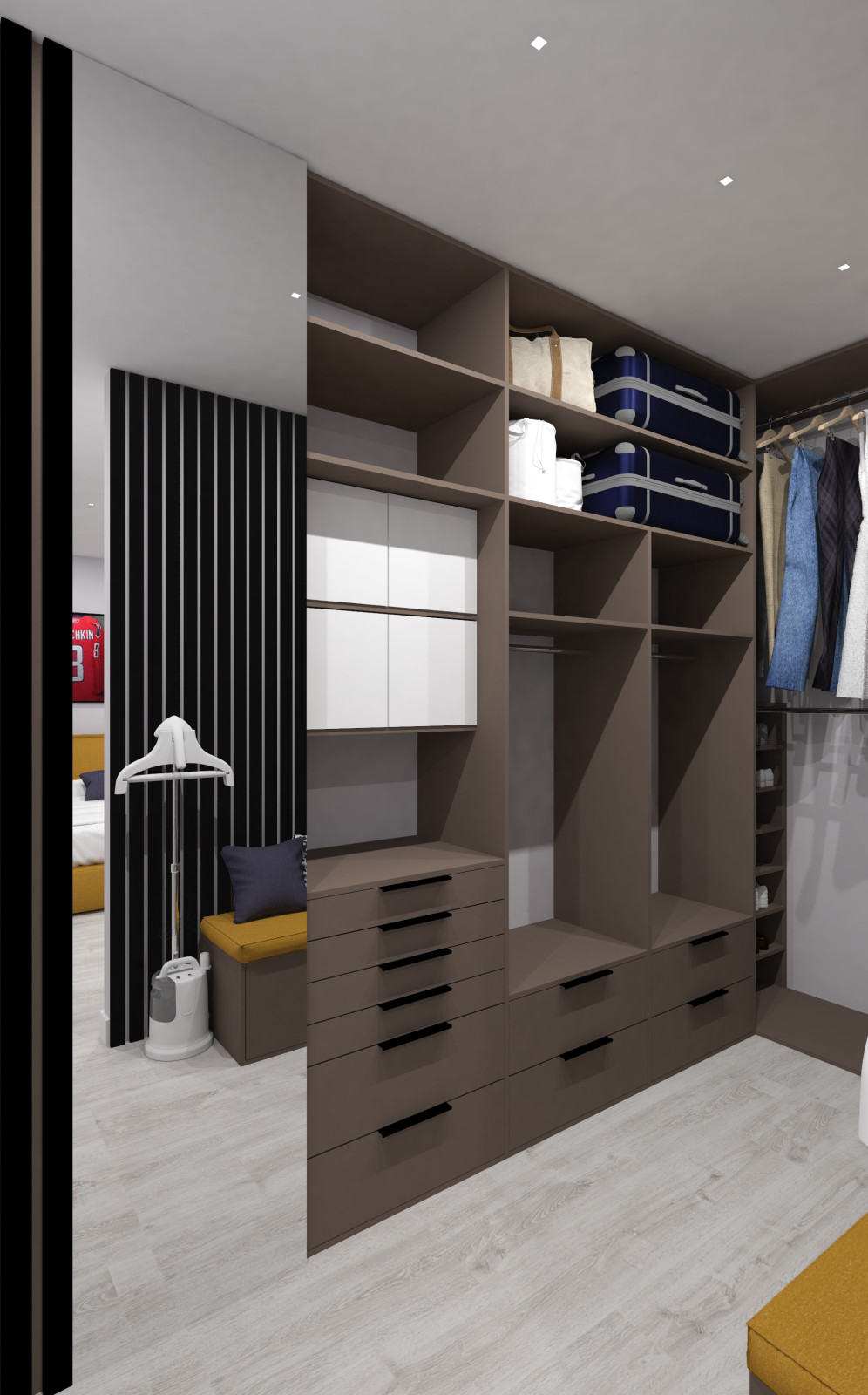 Гардеробная для семьи из 2х человек