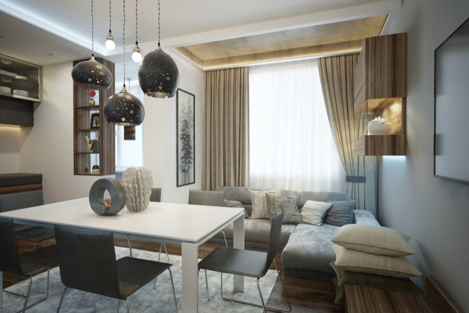 Обложка проекта: Гостиная в маленькой квартире