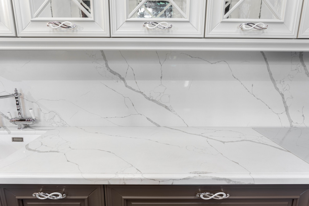 Кухня. Креатура-М. Technistone Crystal Calacatta Amnis