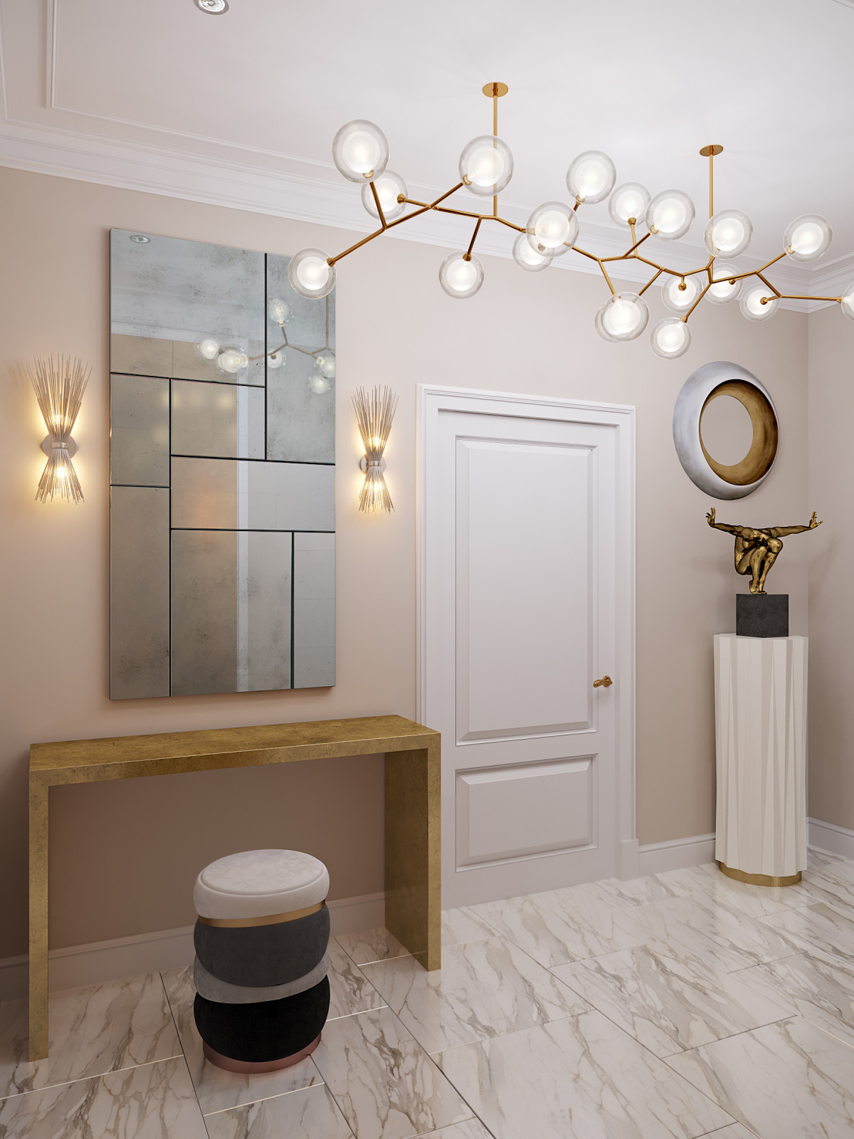 Апартаменты Пресня Сити. Французская неоклассика