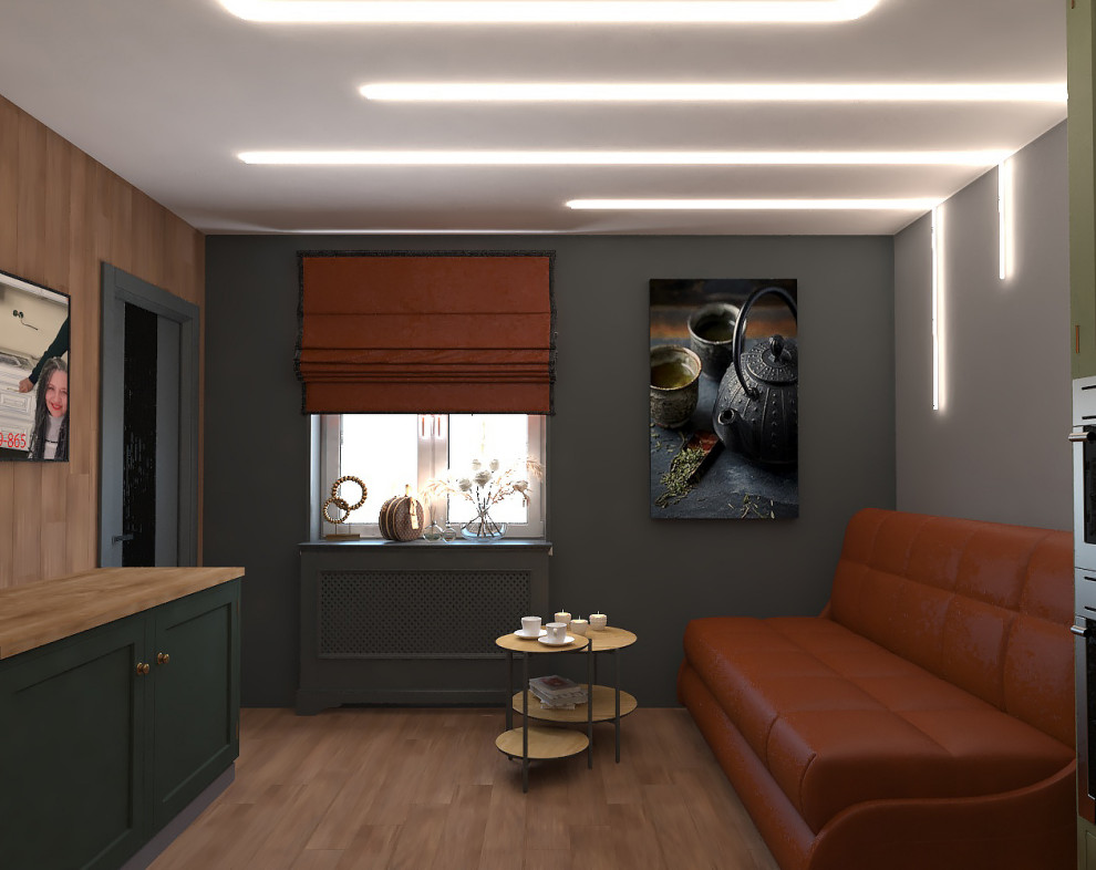 проходная кухня-студия