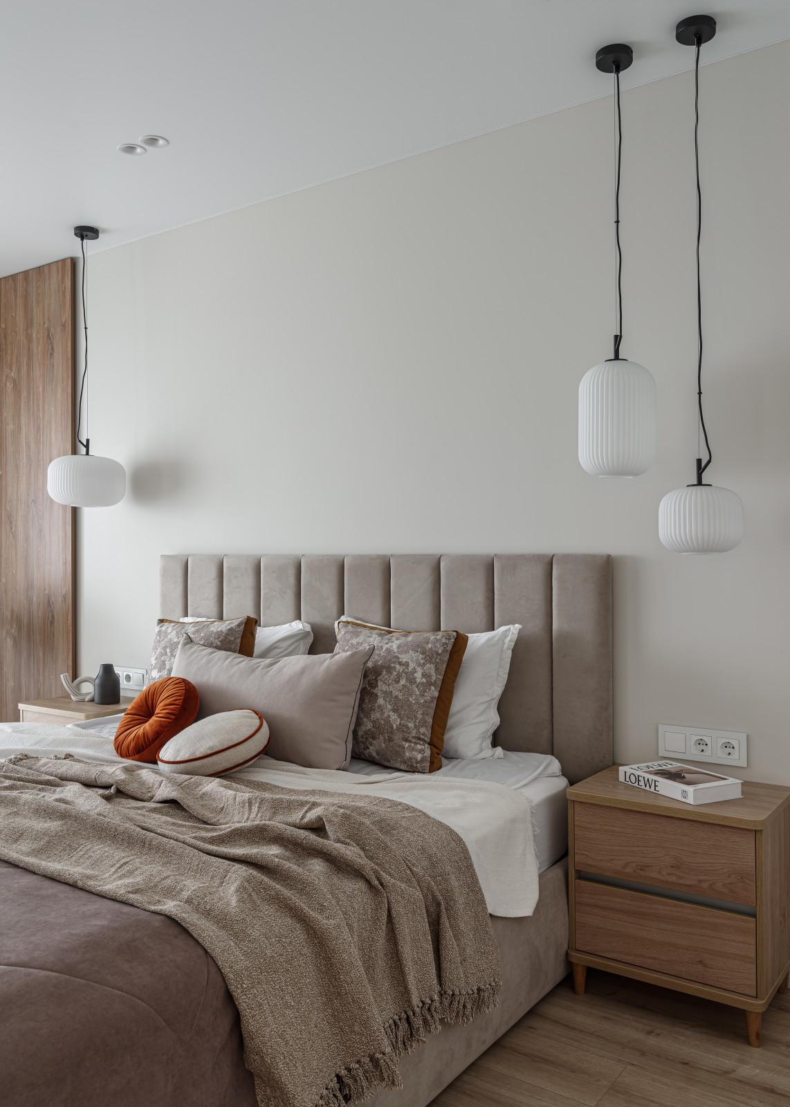 Спальня реализованного интерьера квартиры 100 кв.м.