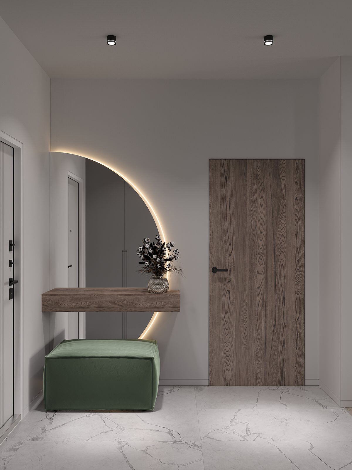 Проект кухни-гостиной в ЖК "MYPRIORITY Basmanny"