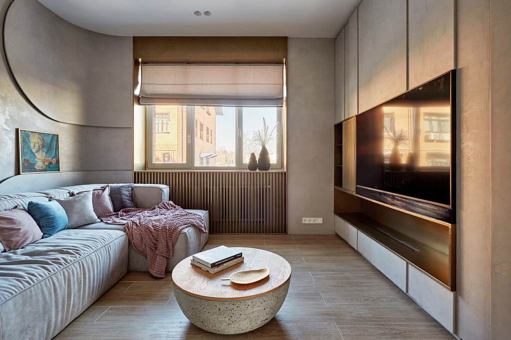 Кухня-гостиная 55м2 "Дачный ответ"