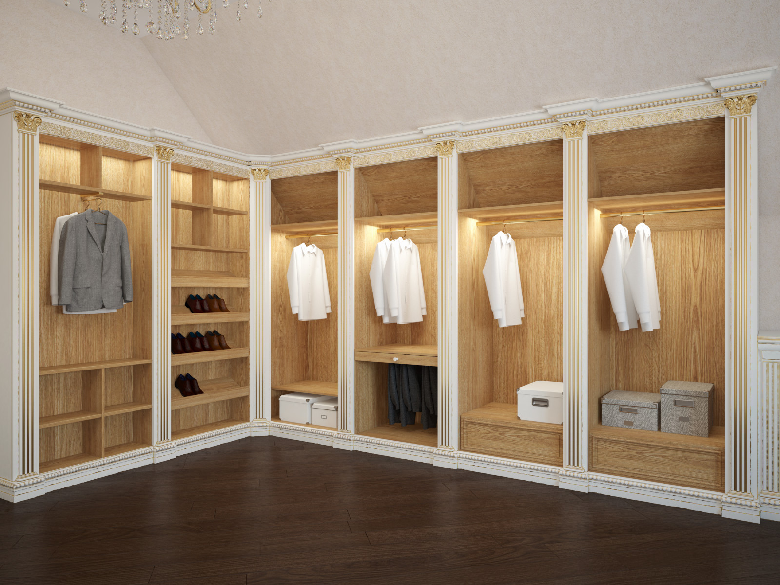 Гардеробная для него