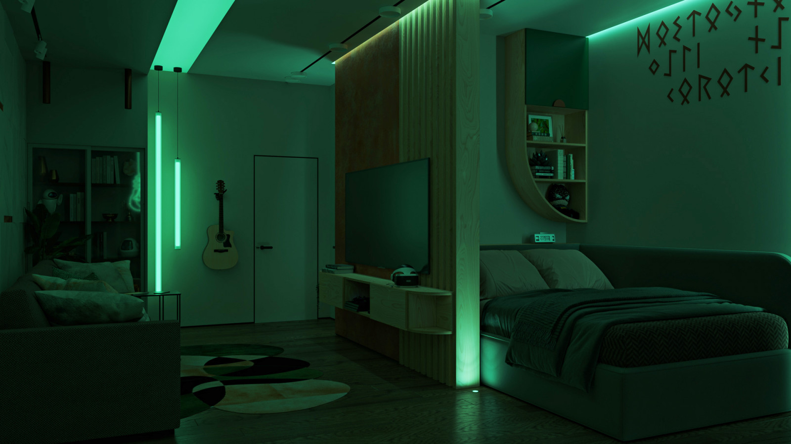 Ночная подсветка может иметь цвет