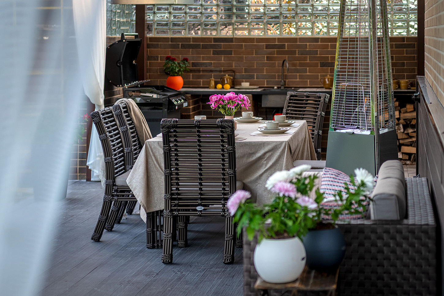 Кухня недели: терраса для актрисы Екатерины Климовой